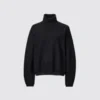 Långärmad T-shirt med polotröja i borstad jersey för dam Långärmad T-shirt med polotröja i borstad jersey för dam