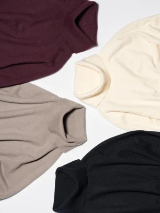 Långärmad tröja i 3D Knit-mönster och Souffle Yarn för dam