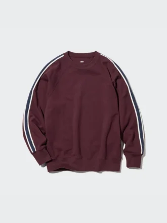 Långärmat sweatshirt med sidostripe för herr
