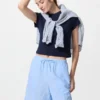 Lätta shorts i linneblandning för dam Lätta shorts i linneblandning för dam