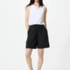 Lätta shorts i linneblandning för dam Lätta shorts i linneblandning för dam