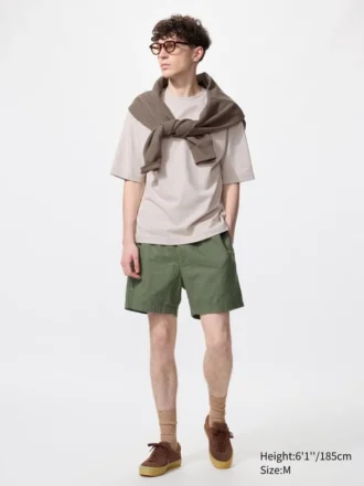 Lätta shorts i linneblandning för herr | 5″