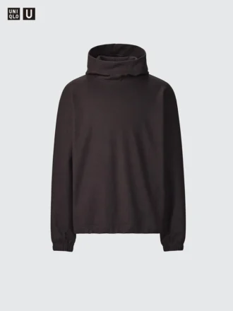 Luvtröja i borstad jersey för herr