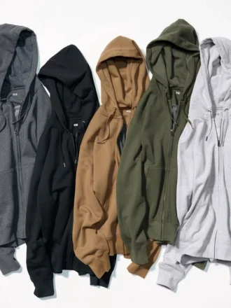 Luvtröja med hel dragkedja för herr