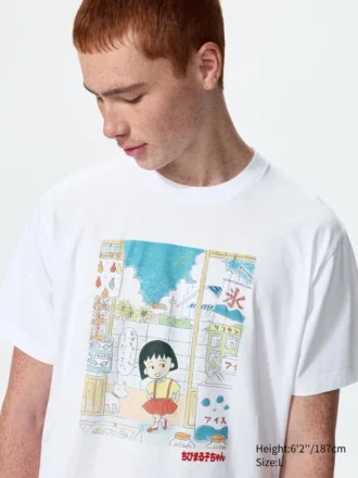 Manga Ut Shueisha 100Th UT grafiska T-shirtar för män | Chibi Maruko-Chan