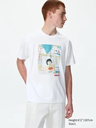 Manga Ut Shueisha 100Th UT grafiska T-shirtar för män | Chibi Maruko-Chan