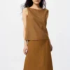 Midi-kjol i linneblandning för dam | Shorts Midi-kjol i linneblandning för dam | Shorts