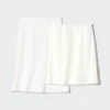 Midi-kjol i linneblandning för dam | Shorts