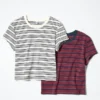 Mini-T-shirtar för dam | Randig Mini-T-shirtar för dam | Randig