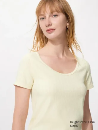 Mini-T-shirtar med rund halsringning för damer