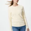 Mjuk ribbad T-shirt för dam | Långärmat Mjuk ribbad T-shirt för dam | Långärmat