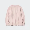 Mjuk stickad fleece-T-shirt för dam | Långärmat Mjuk stickad fleece-T-shirt för dam | Långärmat