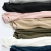 Mjuk stickad fleece-T-shirt för damer | Långärmat Mjuk stickad fleece-T-shirt för damer | Långärmat