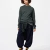 Mjuk stickad fleece-T-shirt för herr