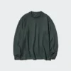 Mjuk stickad fleece-T-shirt för herr