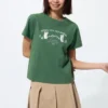 Mofusand Ut grafisk T-shirt för dam Mofusand Ut grafisk T-shirt för dam