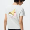 Mofusand Ut grafisk T-shirt för dam Mofusand Ut grafisk T-shirt för dam