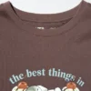 Mofusand Ut grafisk T-shirt för dam Mofusand Ut grafisk T-shirt för dam