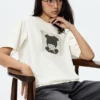 Monchhichi UT-T-shirt för damer Monchhichi UT-T-shirt för damer