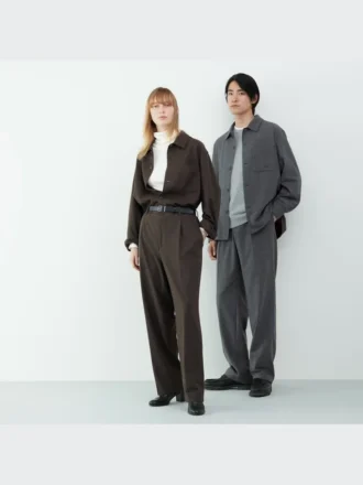 Overshirts i borstad twill för herr