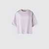 Oversized kort blusar i satin för dam | Halvärmade ärmar Oversized kort blusar i satin för dam | Halvärmade ärmar