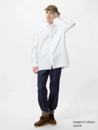 Oversized Oxford-skjorta för herr