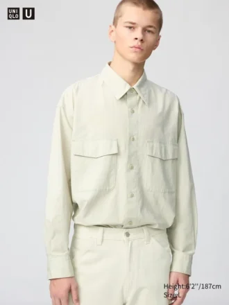 Oversized skjorta för män | Långärmat