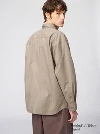 Oversized skjorta för män | Långärmat Oversized skjorta för män | Långärmat