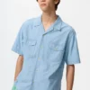 Oversized skjorta i chambray för herr Oversized skjorta i chambray för herr