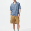 Oversized skjorta i chambray för herr Oversized skjorta i chambray för herr