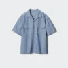 Oversized skjorta i chambray för herr Oversized skjorta i chambray för herr