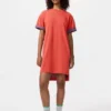 Oversized tvåfärgad T-shirtklänning för dam