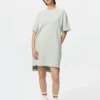 Oversized tvåfärgad T-shirtklänning för dam Oversized tvåfärgad T-shirtklänning för dam