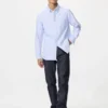 Oxford-skjorta för herr, slim fit | Randig