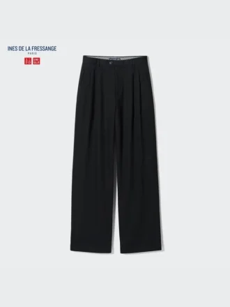 Plisserade vida byxor för dam | Denim Plisserade vida byxor för dam | Denim