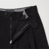 Plisserade vida byxor för dam | Denim Plisserade vida byxor för dam | Denim