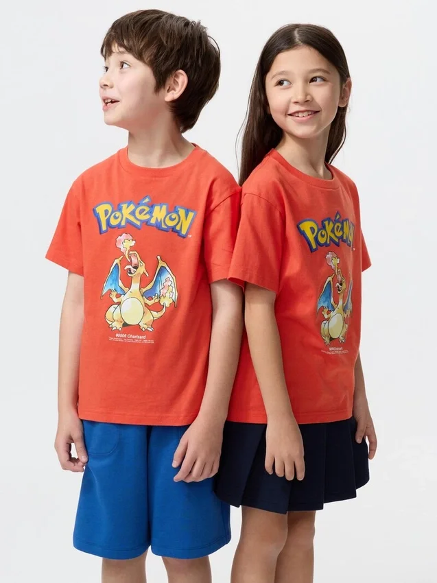 Pokamon UT-T-shirtar för barn Pokamon UT-T-shirtar för barn