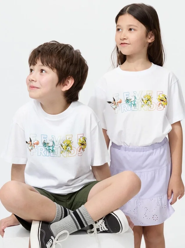 Pokamon UT-T-shirtar för barn Pokamon UT-T-shirtar för barn