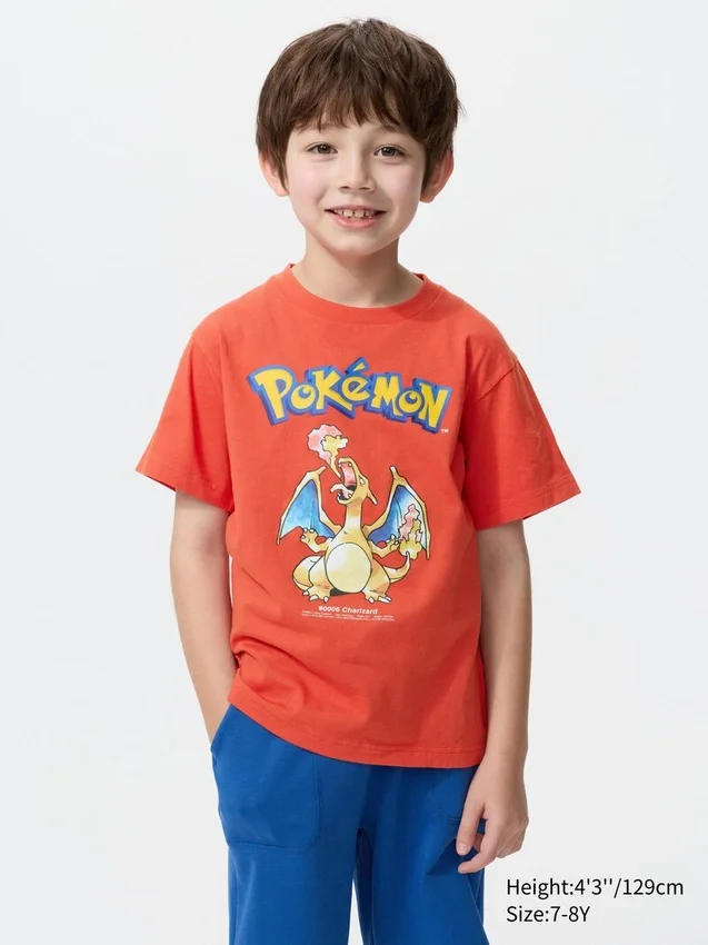 Pokamon UT-T-shirtar för barn Pokamon UT-T-shirtar för barn