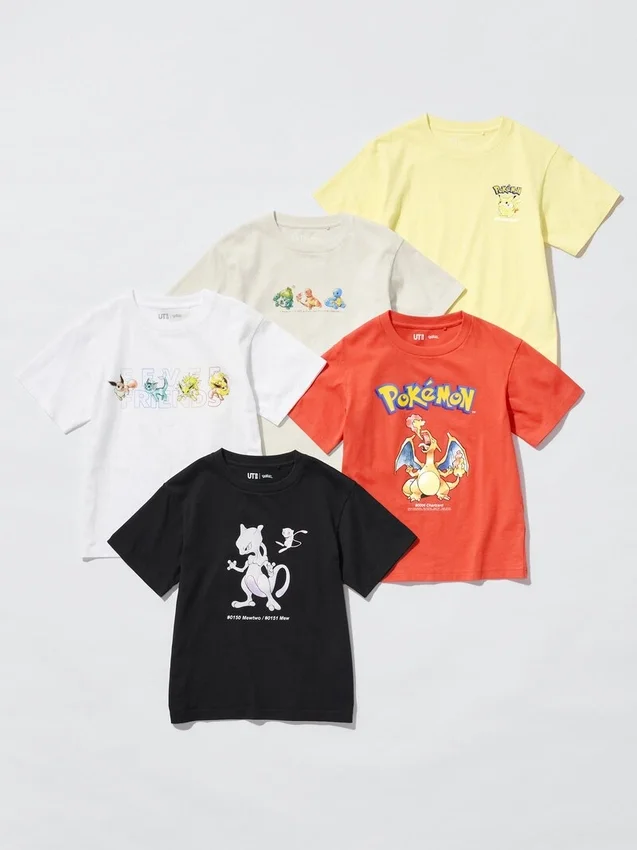 Pokamon UT-T-shirtar för barn Pokamon UT-T-shirtar för barn