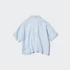 Premium Linen-skipper-boxskjorta för dam | Kortärmad