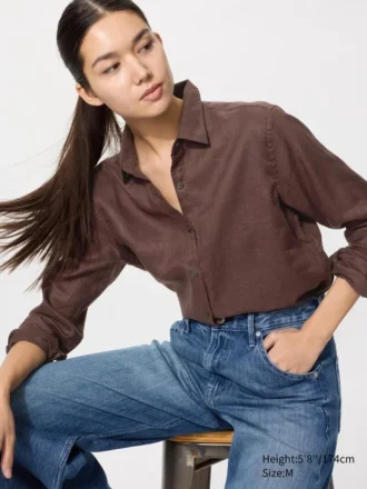 Premium Linen-skjorta för dam