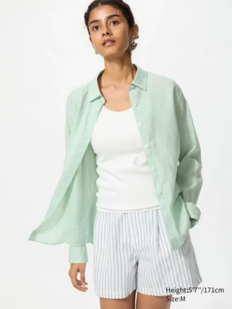 Premium Linen-skjorta för dam