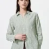 Premium Linen-skjorta för damer | Randig Premium Linen-skjorta för damer | Randig