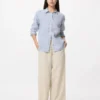 Premium Linen-skjorta för damer | Randig