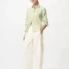 Premium Linen-skjorta för damer | Randig Premium Linen-skjorta för damer | Randig