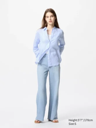 Premium Linen-skjorta för dam | Randig