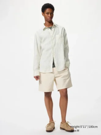 Premium Linen-skjorta för herr | Randig