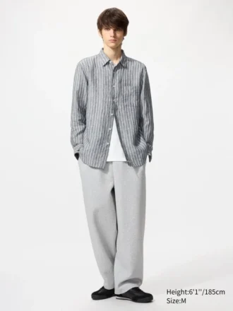 Premium Linen-skjorta för herr | Randig