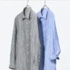 Premium Linen-skjorta för herr | Randig Premium Linen-skjorta för herr | Randig
